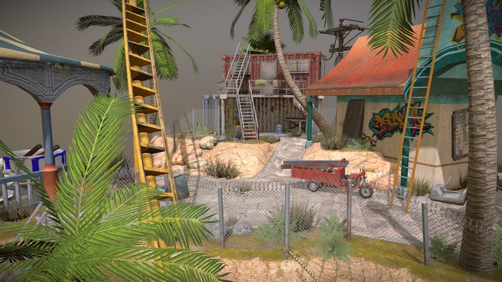 DAE Diorama - Rustborn 3D Model