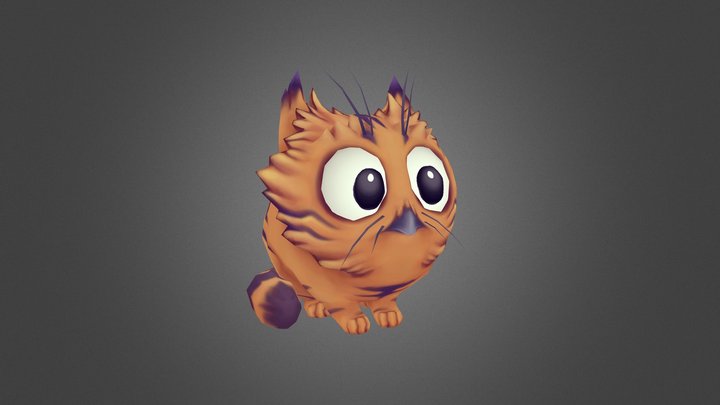 Cat Owl 3D Model