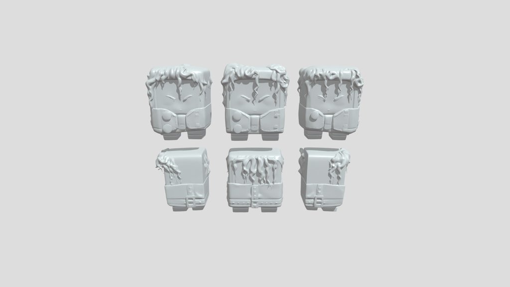 Stylized Michael Jackson cube figure
