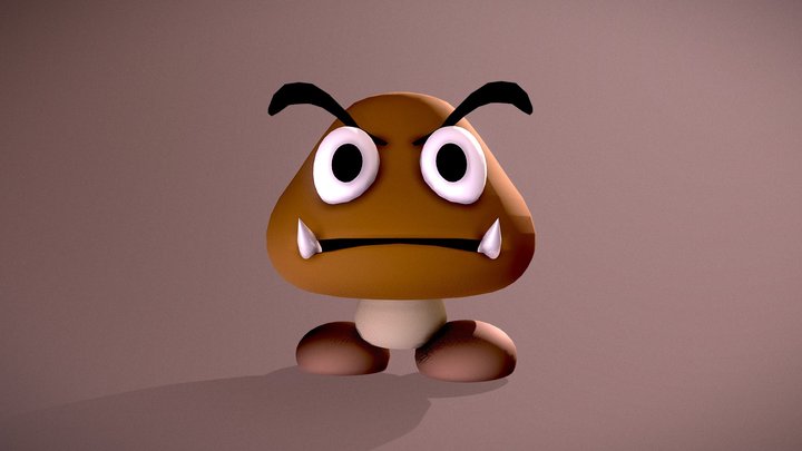 Animated Goomba (Super Mario Bros) – Modello 3D gratuito STL
