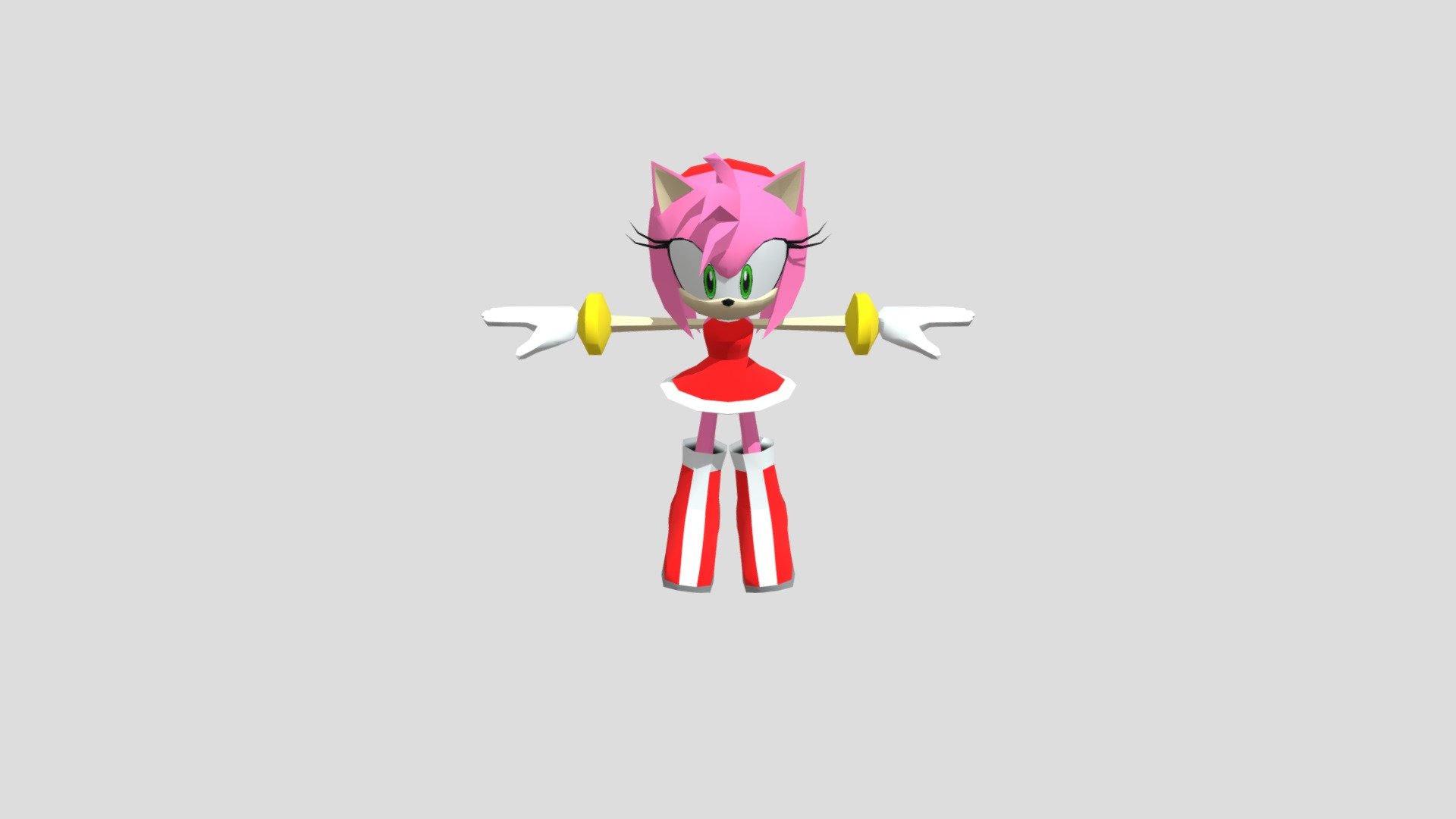 Sonic Heroes 3D Model Amy Rose - Download Free 3D model by SONIC GAMER ...