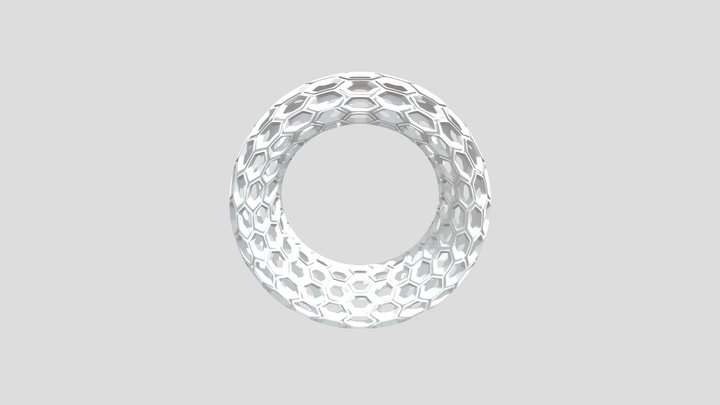 Honeycomb Toroidal Ring 3D Model