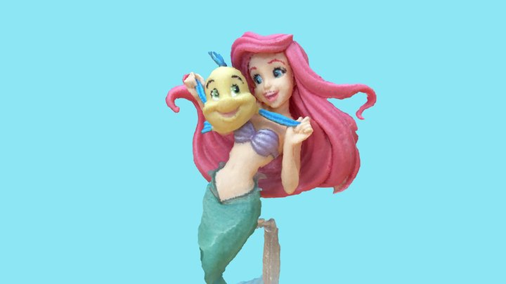 Mermaid Figure - Photogrammetry 3D Model