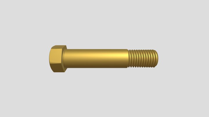 болт м20х100 din 609 3D Model