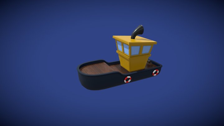 Toy Boat 3D Model