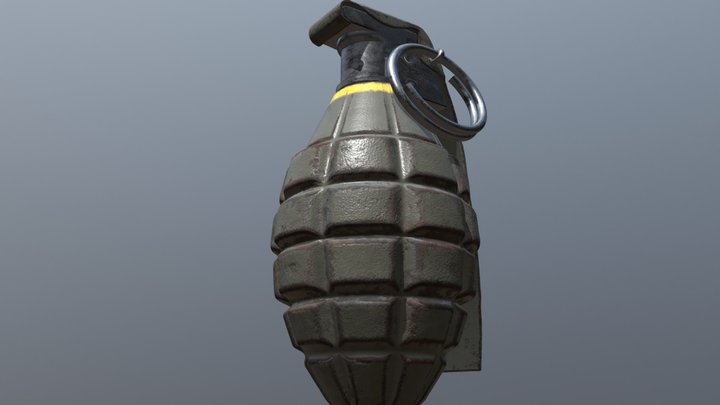 Mk2 grenade 3D Model