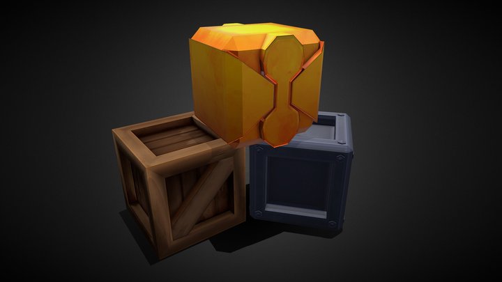 Terraria Crates 3D Model
