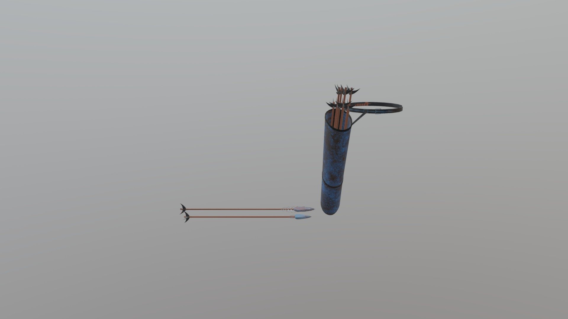 quiver and arrow - 3D model by sb308465 [3c98ba5] - Sketchfab