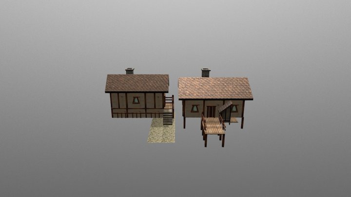Medieval House 3D Model