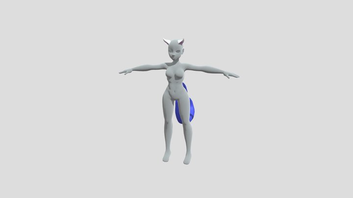 Model 2 furry anime base 3D Model