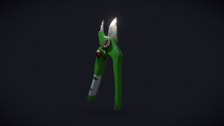Garden Pruners 3D Model