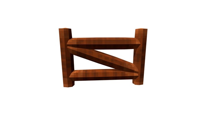 fence low poly 3D Model
