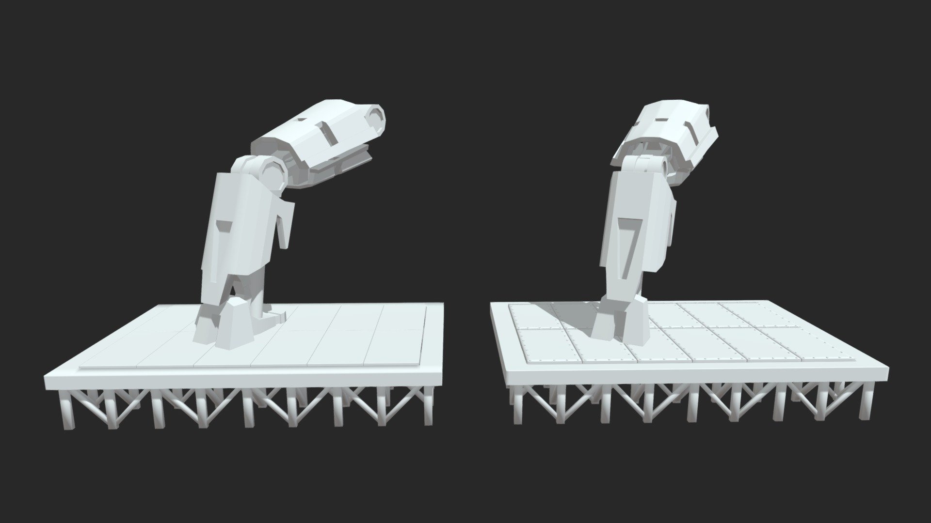 Left Leg With Stands