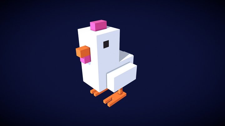 Voxel Tut. Chicken 3D Model
