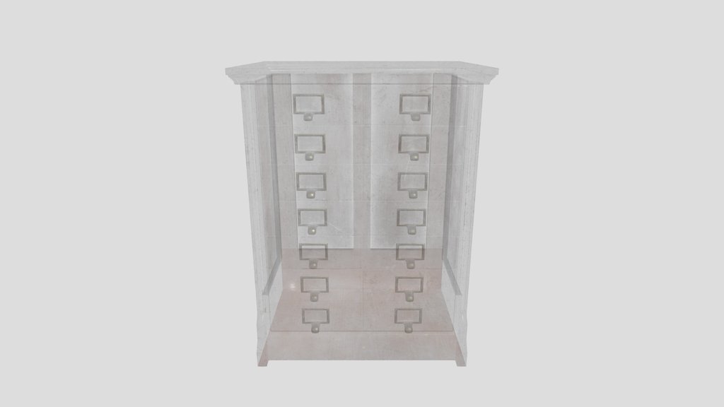 Late 1800s Short Filing Cabinet