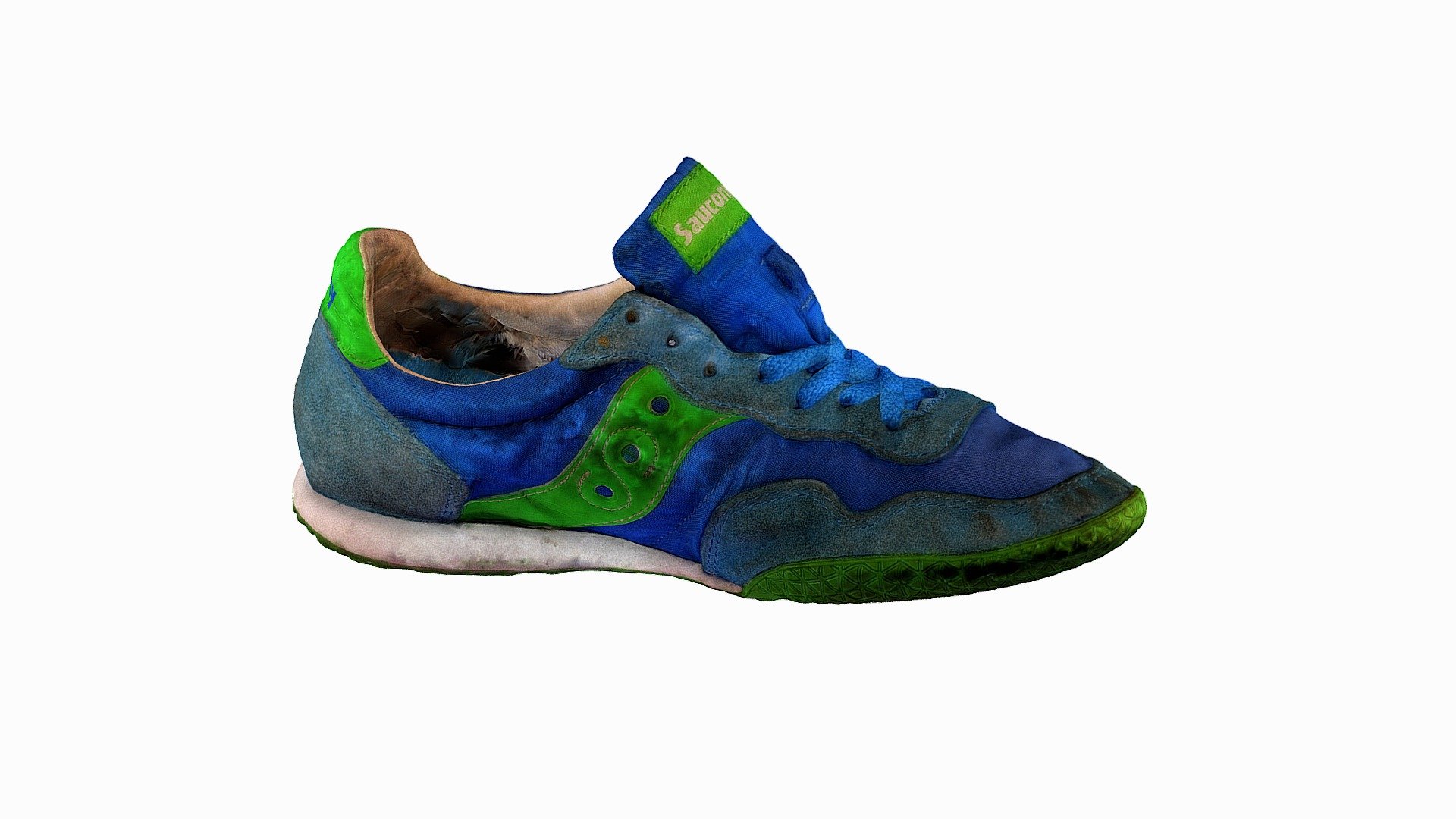 Saucony Shoe Blue & Green