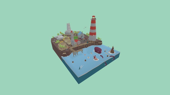 Spotiromaburgs. We catch the fishes 3D Model