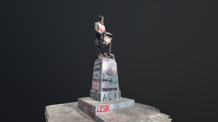 Monumento a Fermín Vivaceta Post 8 de Marzo 2020 3D Model