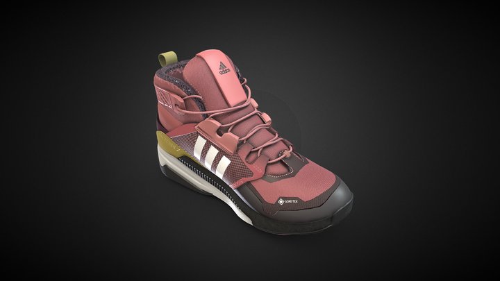 Adidas Terrex Shoe (Red) 3D Model