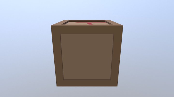 Crate 3D Model