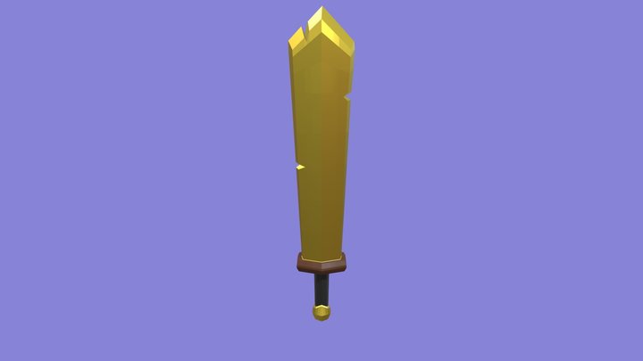 Golden Sword 3D Model