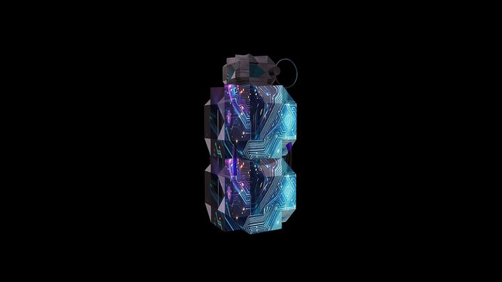 CYBERPUNK GRENADE EV1LSM1RK 3D Model