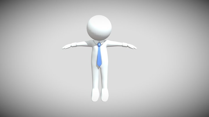 White Man 3D Model