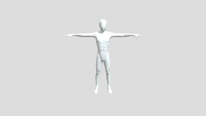 Male_Base_Mesh_T-_PoseRigged 3D Model