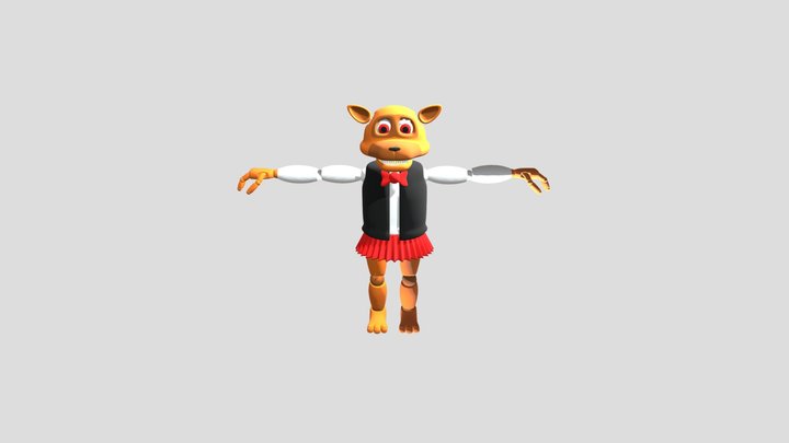Rosy the Red Panda 3D Model