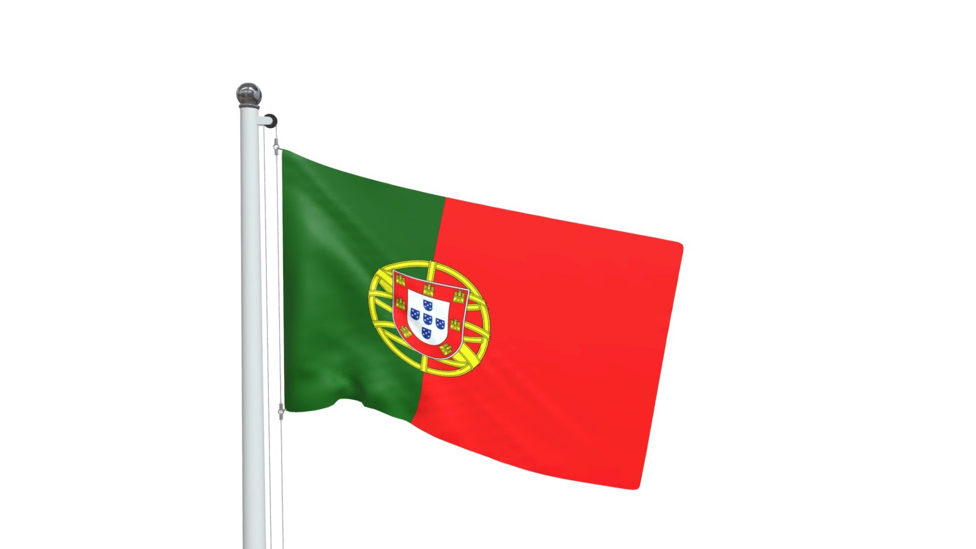 Flag Of Portugal - Buy Royalty Free 3D model by Renato.lt (@renato.lt ...