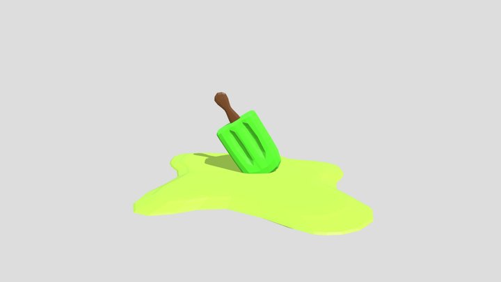 3D Sketchbook 11 - Melting Popsicle 3D Model