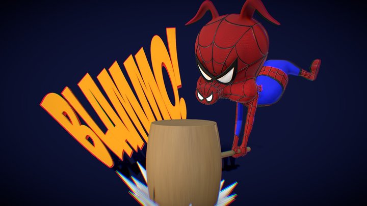 Spider-Ham 3D Model