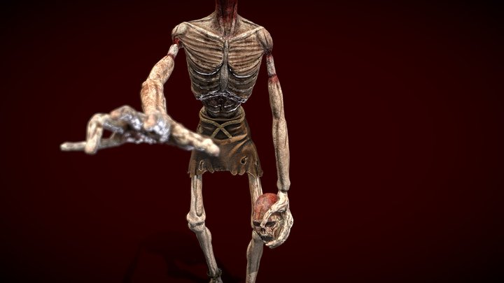 Beheaded Undead 3D Model