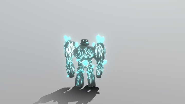 rock crystal golem 3D Model