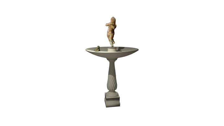 Tamerici bimbo con rana . Montecatini Terme 3D Model