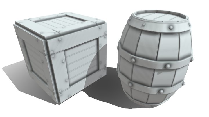 Crate And Barrel 3D Model