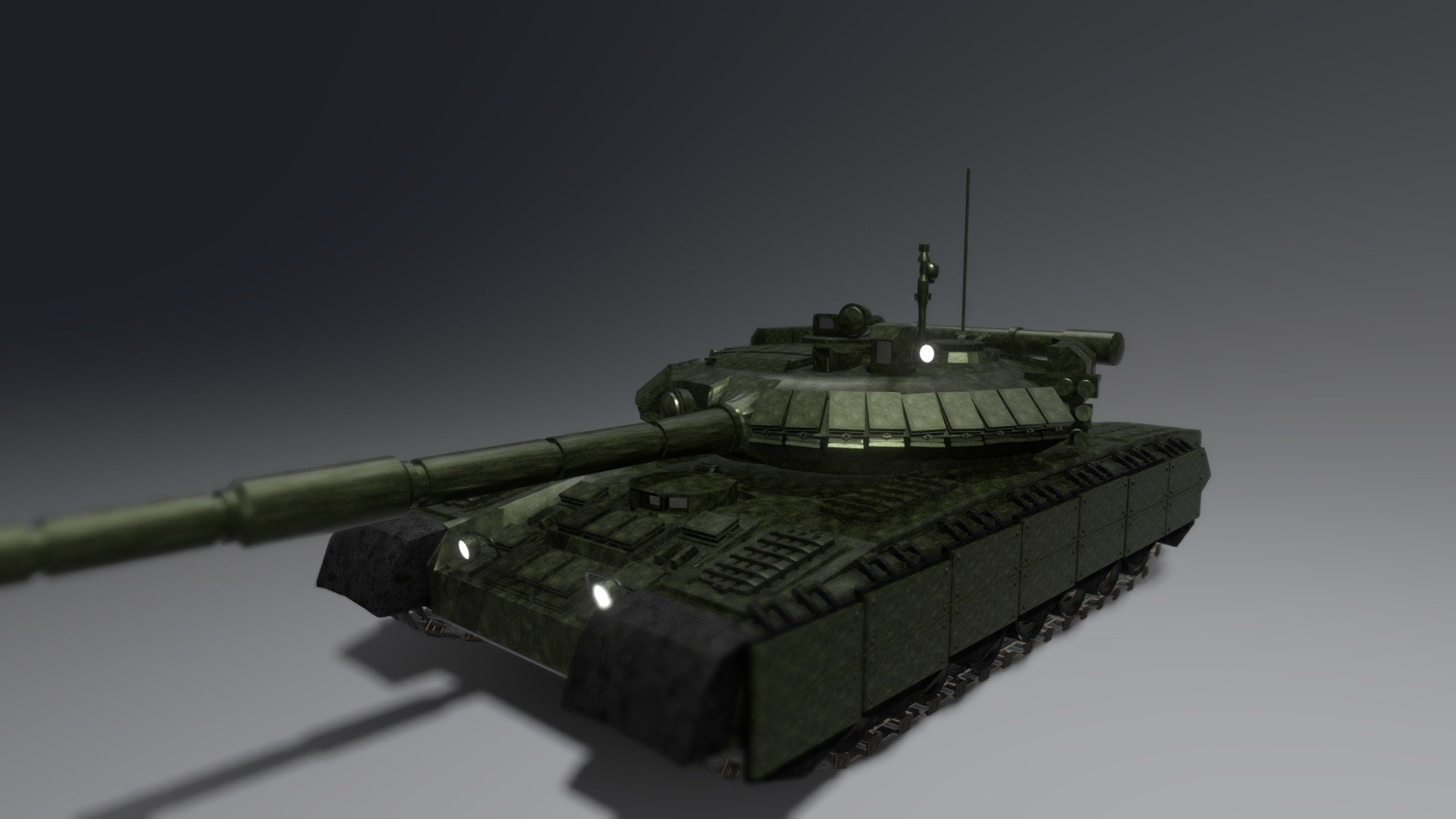 T80 Main Battle Tank-MBT - Buy Royalty Free 3D Model By Gabriel ...