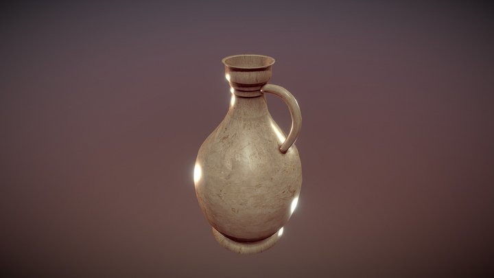 Jarra de vino romana 3D Model