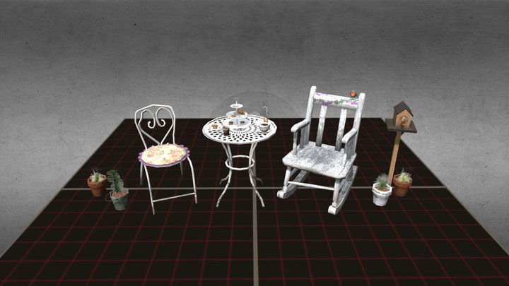 DAE 5 Finished Props - Grandma's House 3D Model