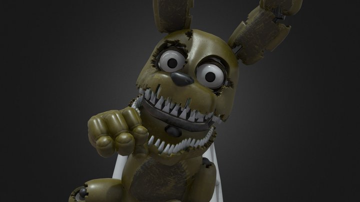 FNaF HW Plushtrap ReTexture & Remesh – Modèle 3D gratuit STL