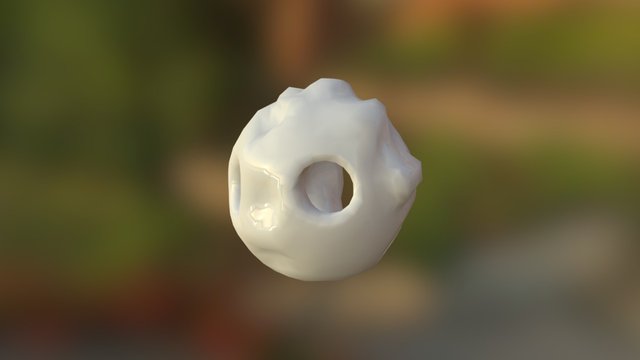Hollow Asteroid 3D Model