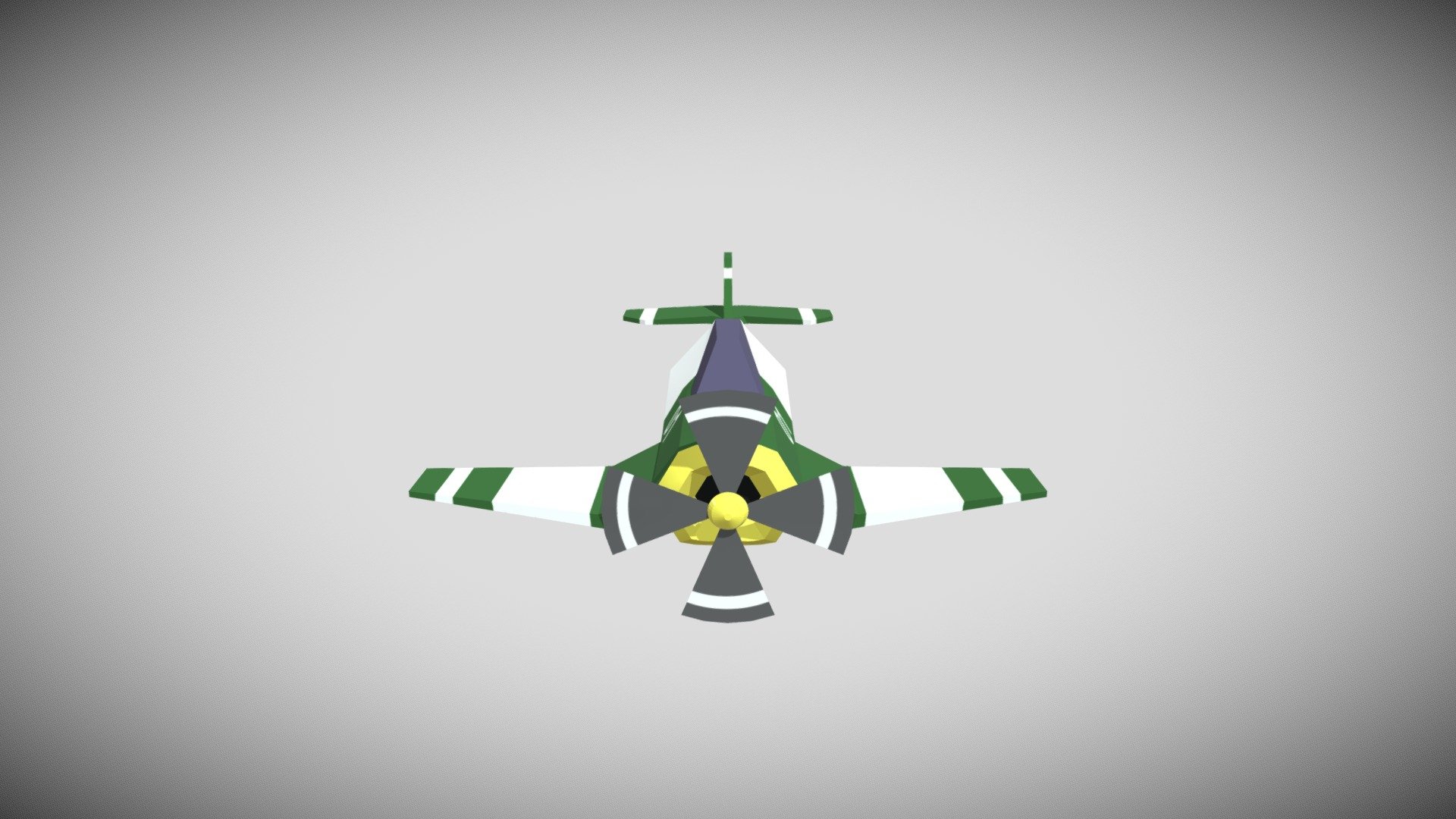Low-poly Propeller Plane
