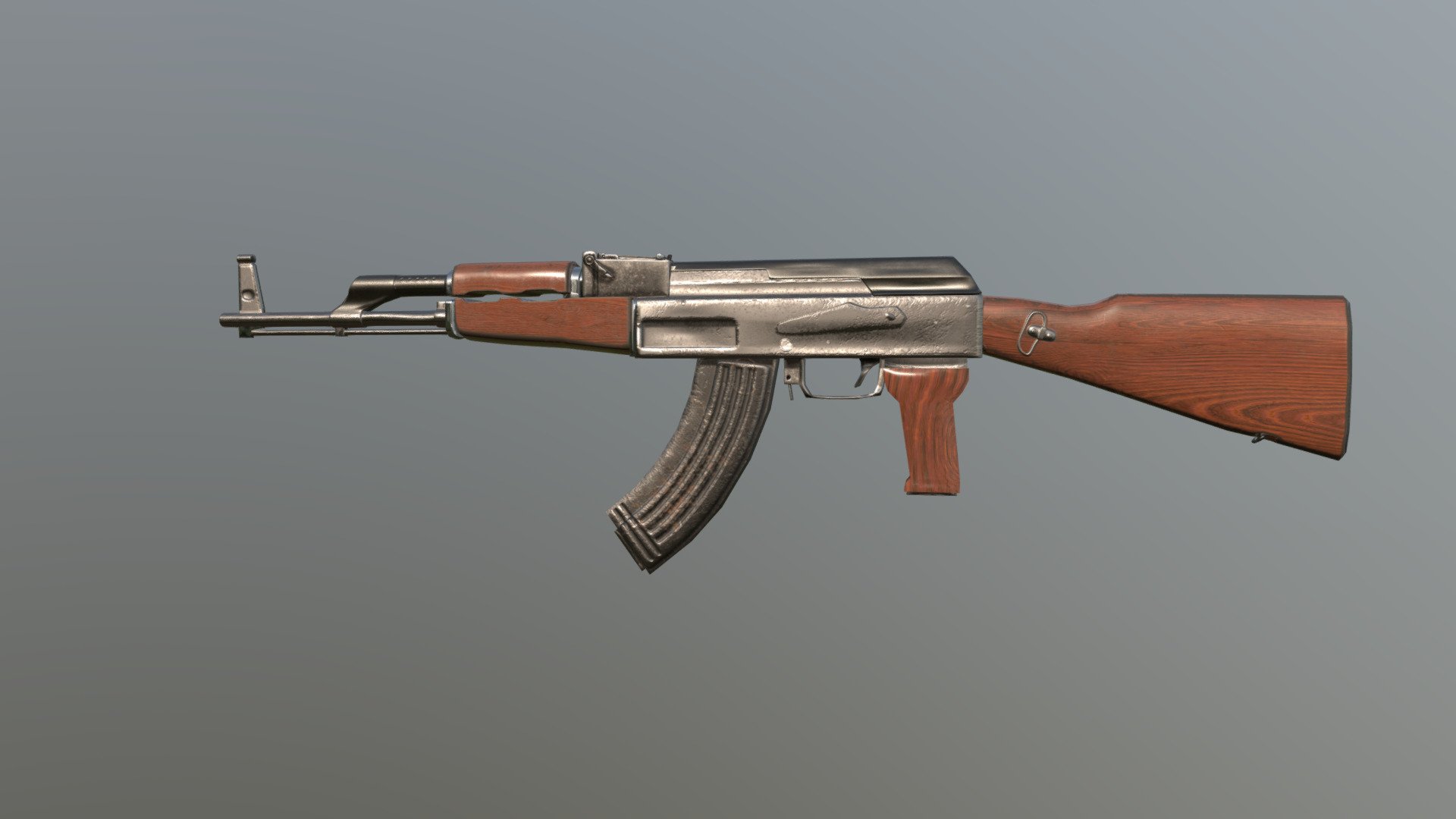 Ak47 Game Ready - 3D model by 3D Skill Up (@3dskillup) [3ca91b0 ...