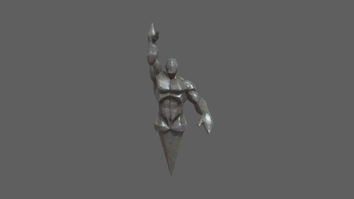 Statue Rocketman 3D Model