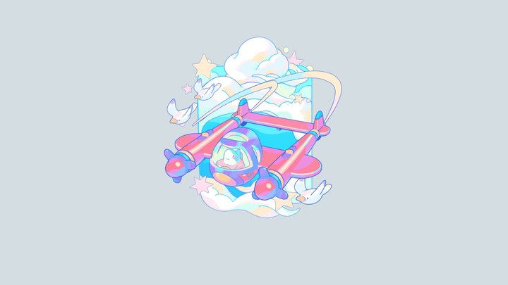 Cloud Shark 3D Model