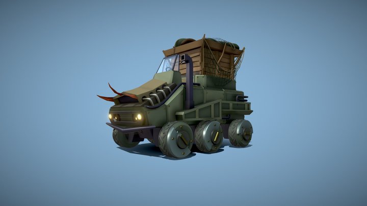 Armored car draft 3D Model