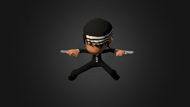 Death The Kid, Chibi. 3D Model