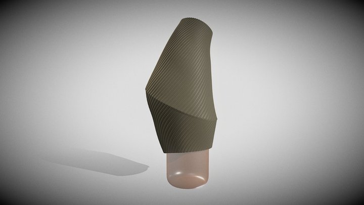 Abstract Clay Wrisky Bottle Sleeve 3D Model