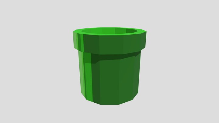 Low Poly Pipe 3D Model