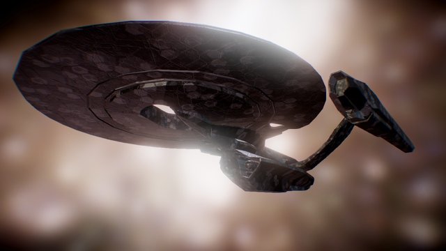 Starship Inspired by USS Vengeance ( Star Trek) 3D Model